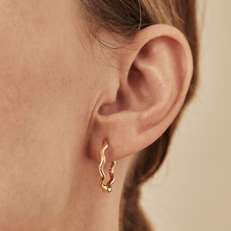 Whoopsie Daisy Medium Hoop Earrings