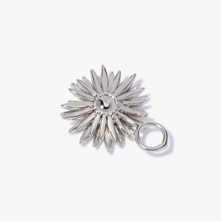 Daisy Drop Hoop Earrings