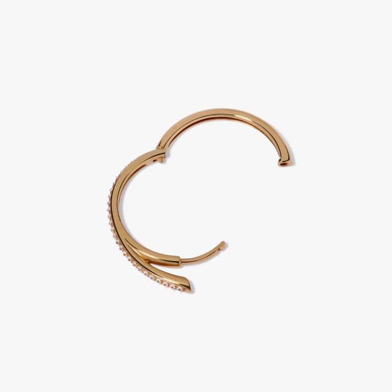 Six Medium Hoop Earrings