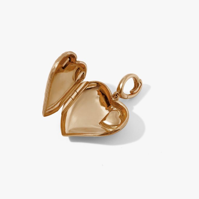 Touch Wood Heart Charm