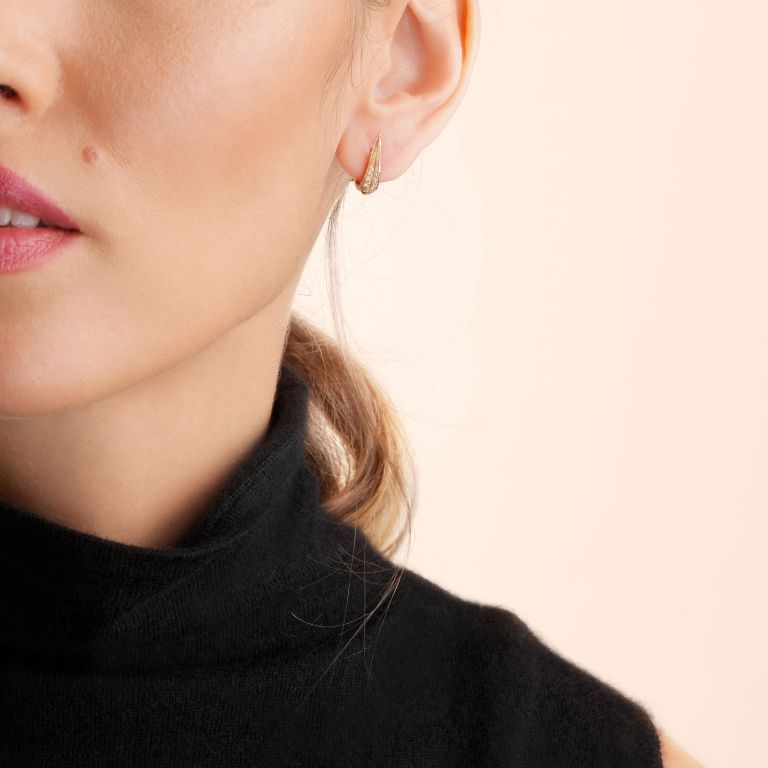 Diamond Hoop Earrings