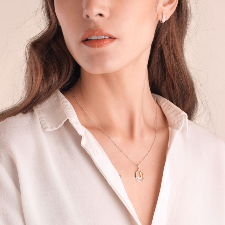 Initials J Pendant