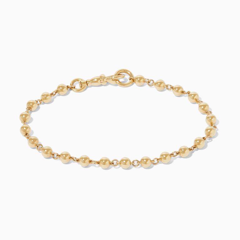 Gold Lattice Ball Chain Necklace