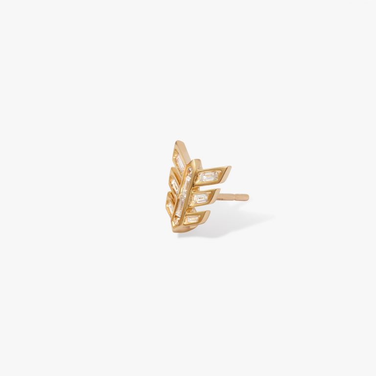 Flight Feather Stud Earring