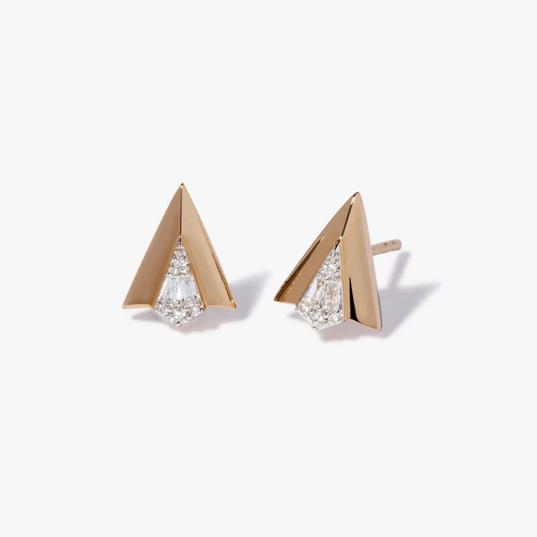 Flight Diamond Arrow Earrings