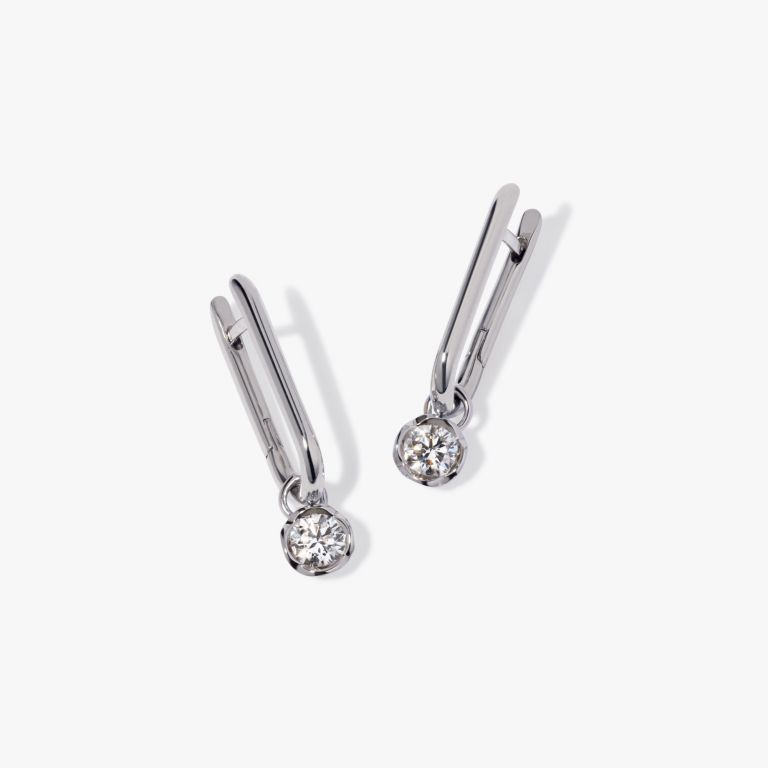 Annoushka 14ct White Gold Knuckle Whoopsie Daisy 0.50ct Diamond Earrings