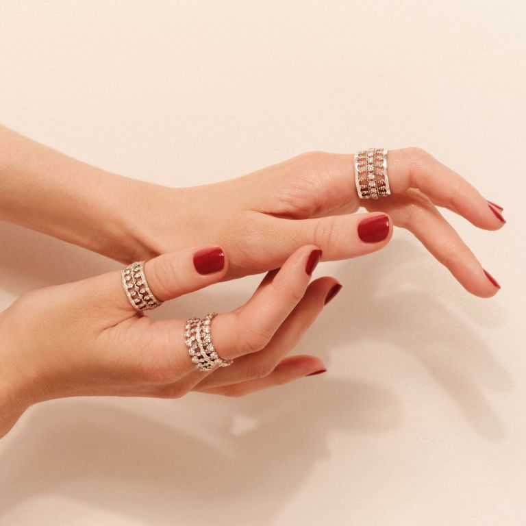 Cartier crown ring hot sale