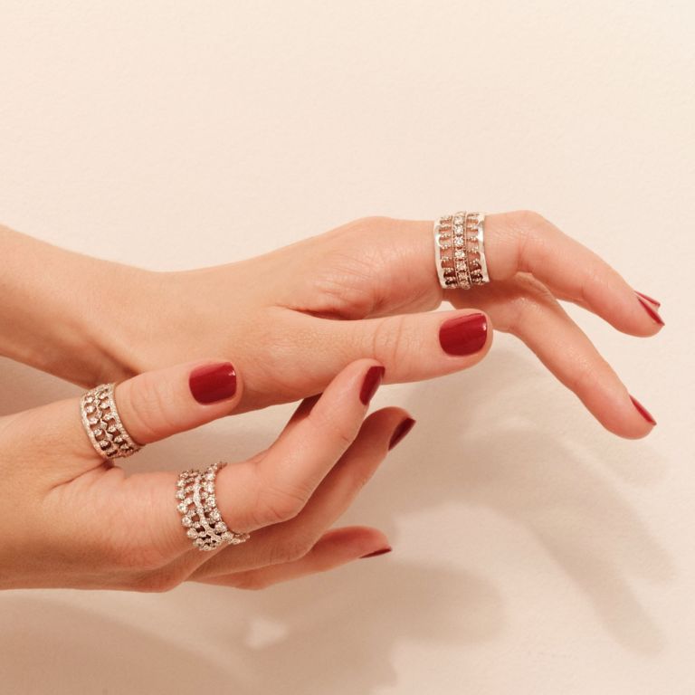 Crown 18ct White Gold Ring Annoushka International