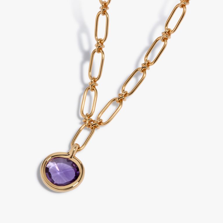 Sweetie Amethyst & Knuckle Necklace