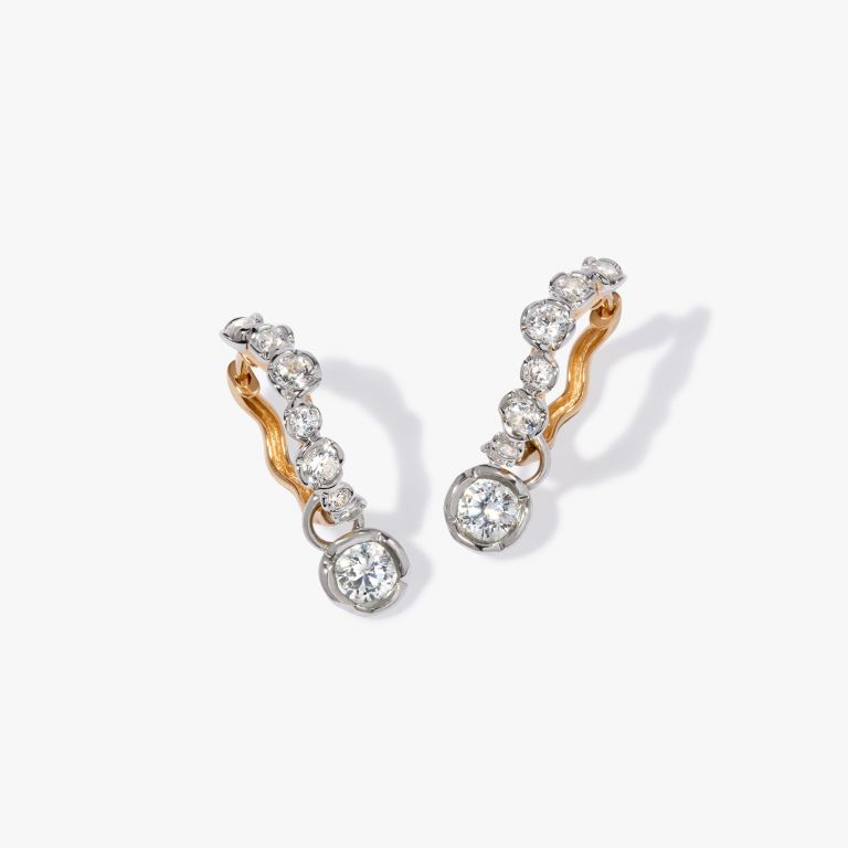 Whoopsie Daisy Diamond Hoop Earrings Whoopsie Daisy Diamond Hoop Earrings