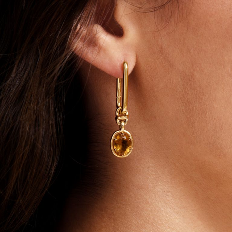 Knuckle Citrine Earrings - Annoushka US