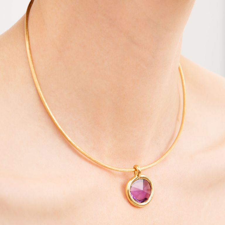 Sweetie Amethyst Choker Necklace