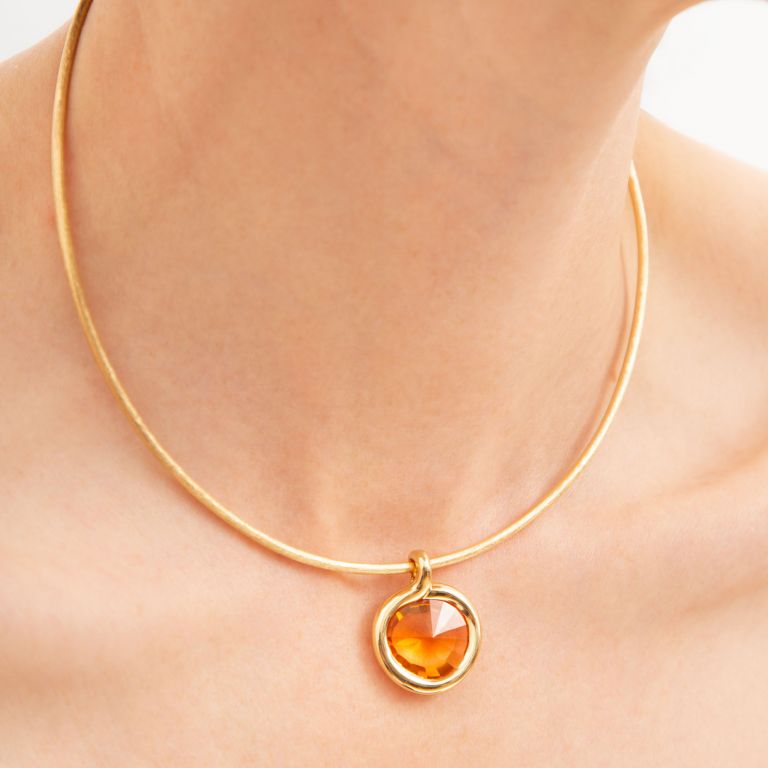 Sweetie Citrine Choker Necklace