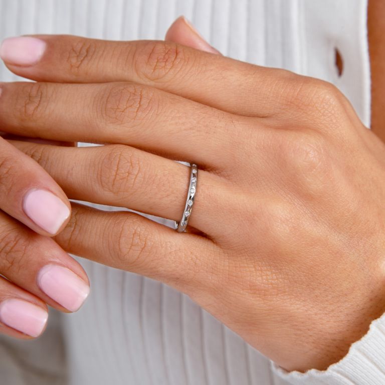 18k White Gold Diamond 2mm Wedding Ring Annoushka US