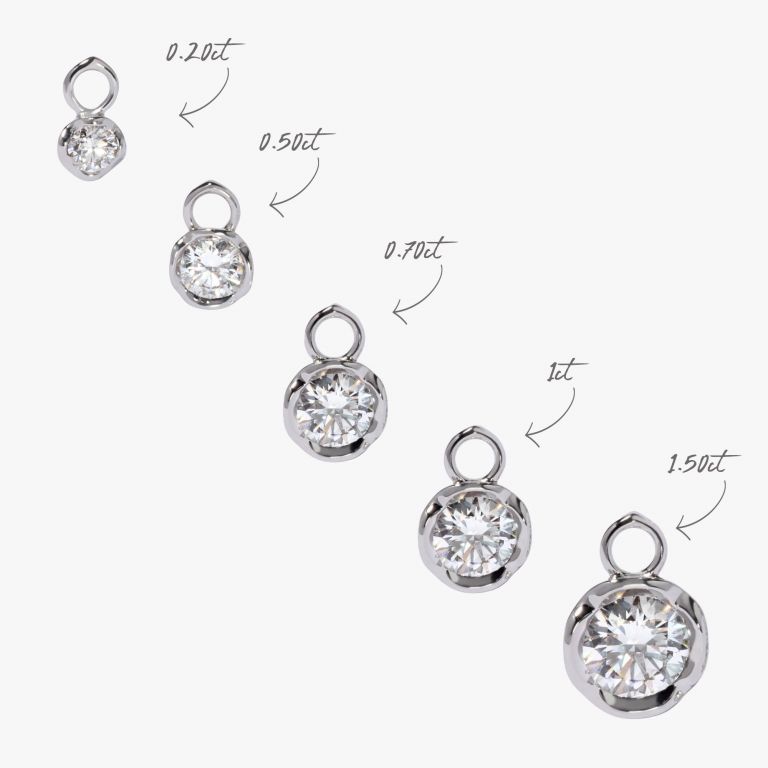 Small Hoop Whoopsie Daisy 1.50ct Diamond Earrings