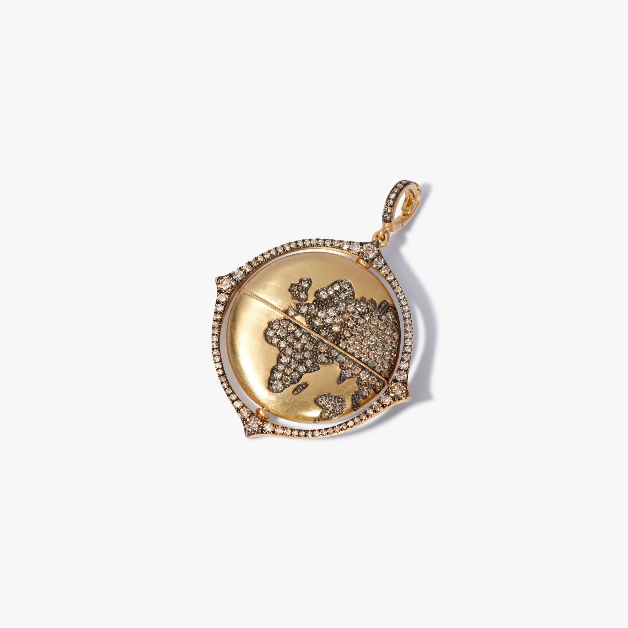 Mythology Spinning Globe Pendant