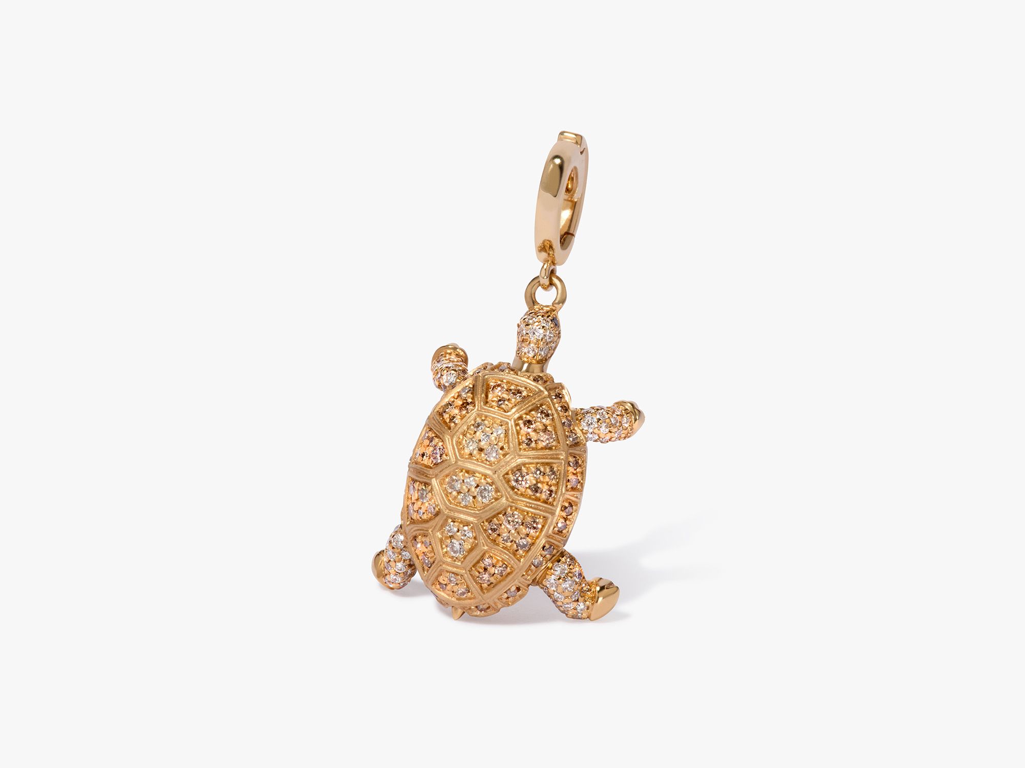 Mythology 18k Yellow Gold Diamond Baby Turtle Pendant - Annoushka US