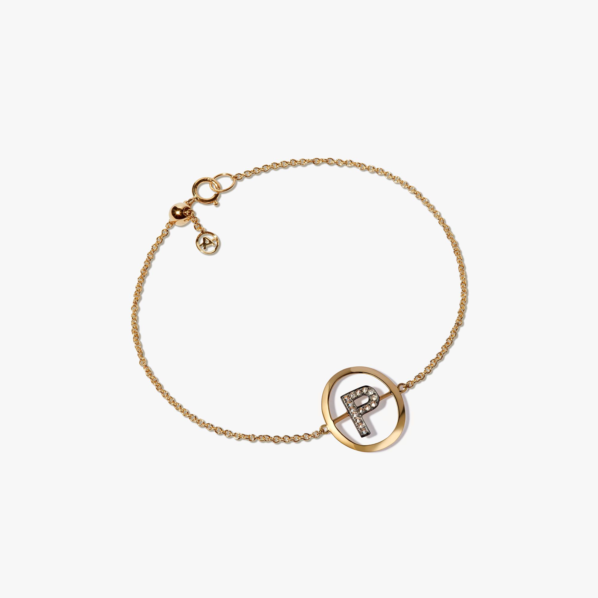 Initials P Bracelet