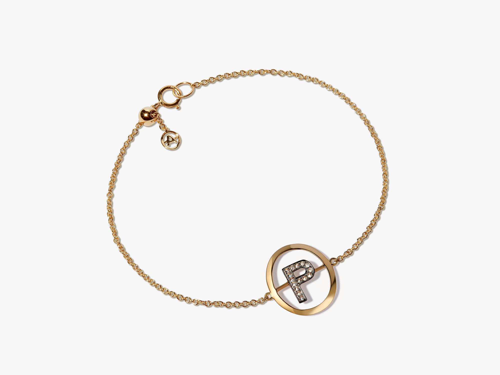 Initials P Bracelet