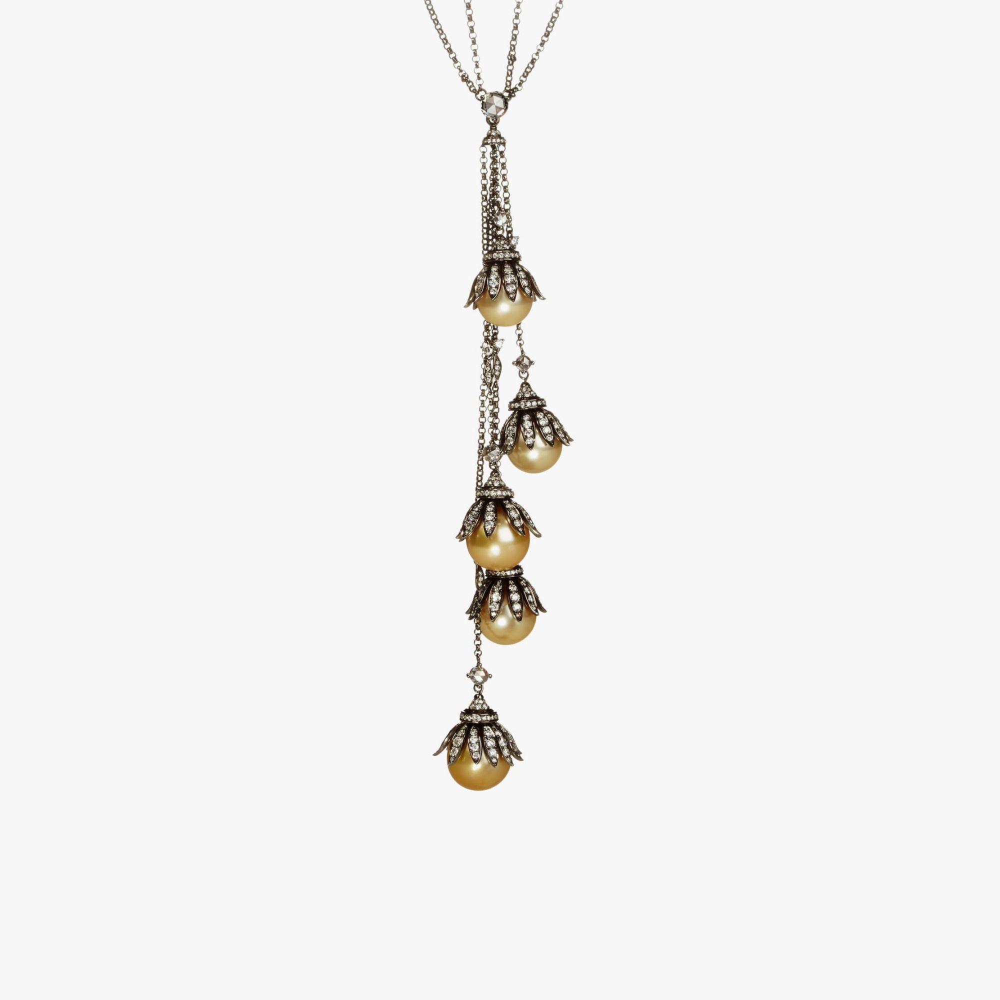 Golden Pearls Necklace