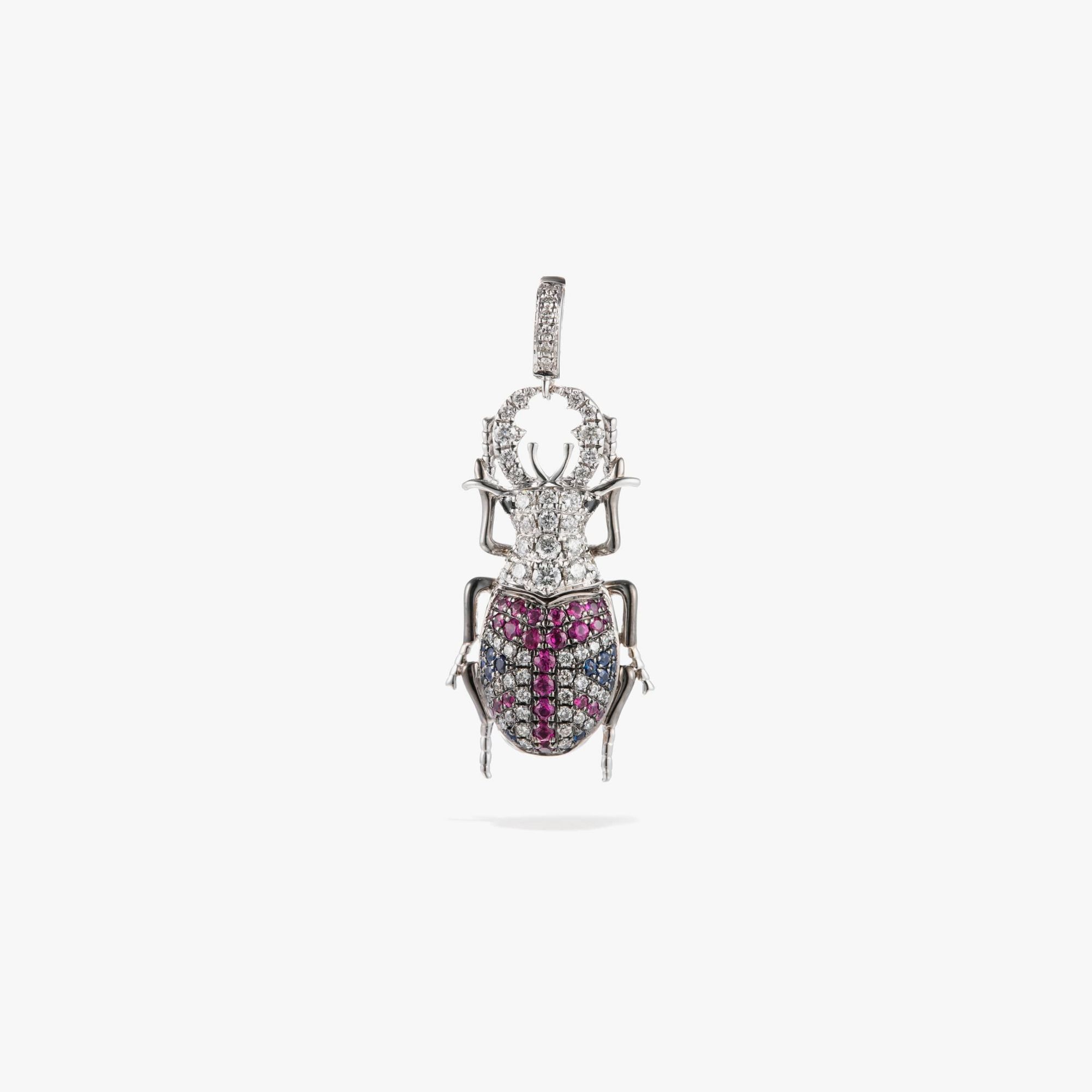 British Beetle Charm Pendant