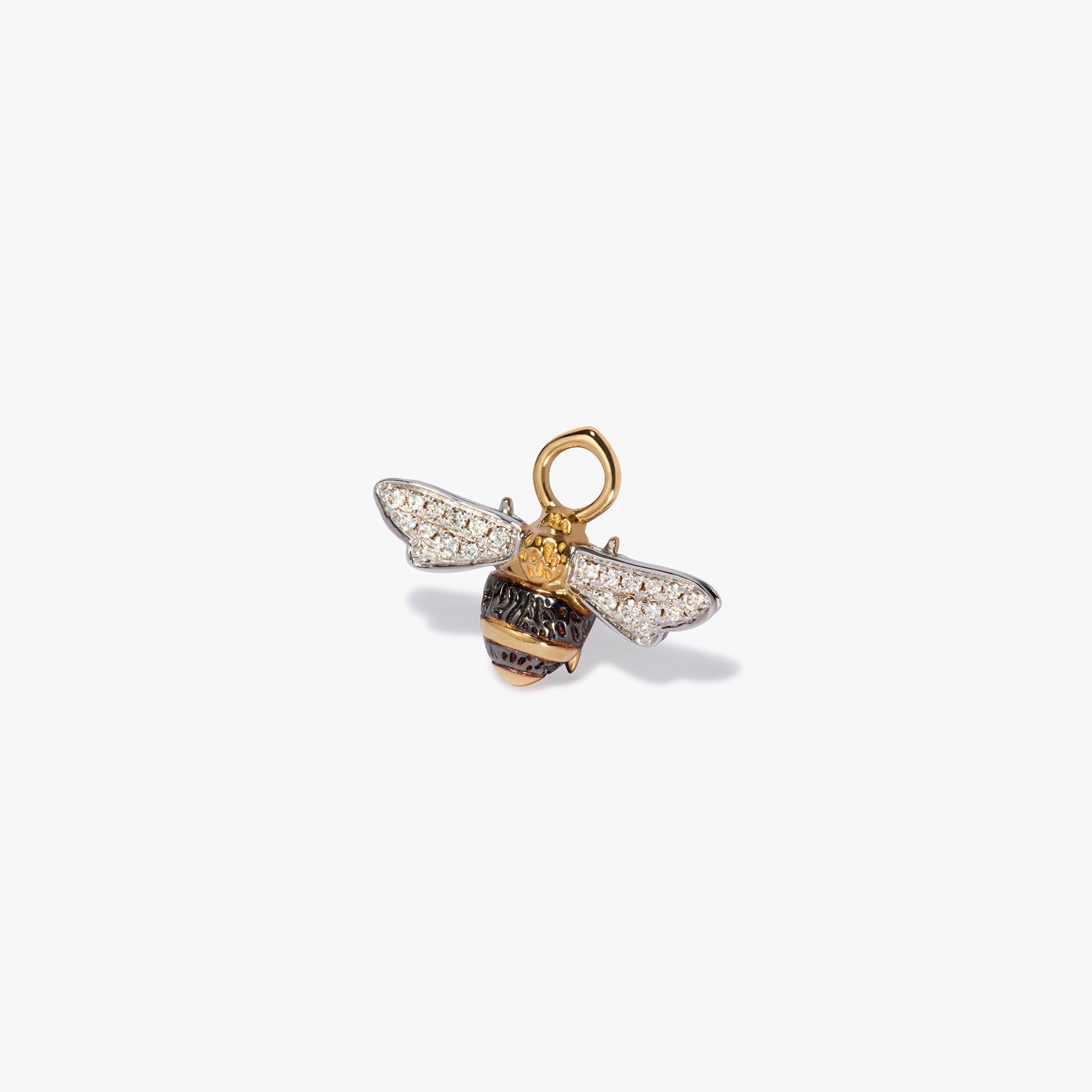 Diamond Bee Earring Drop