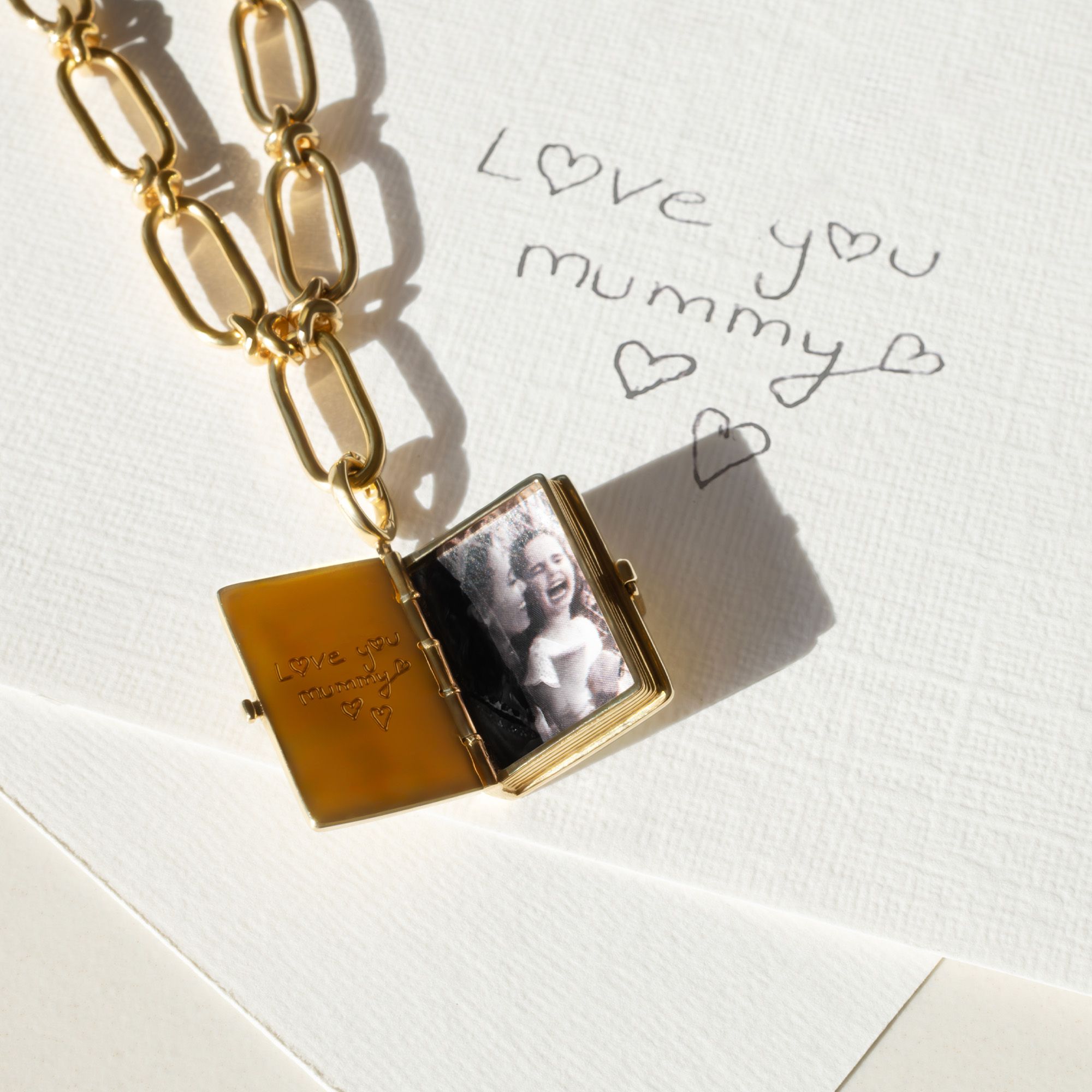 Book Locket Charm Pendant