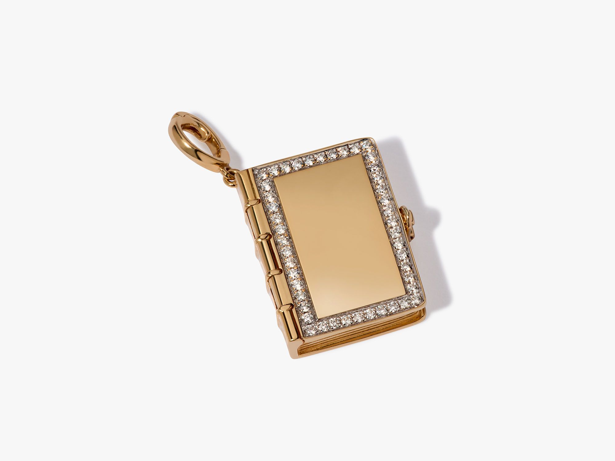 Book Locket Charm Pendant