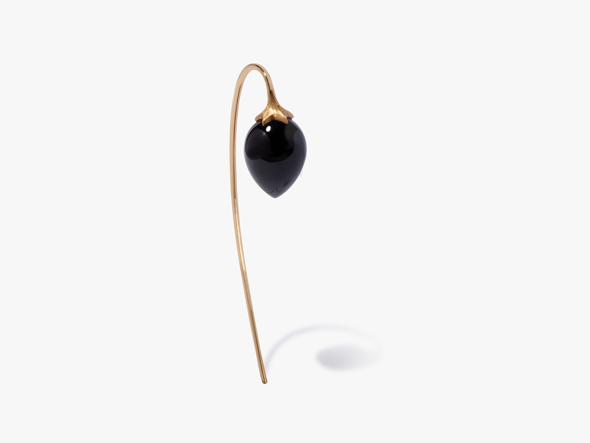 Onyx French Hook Earring