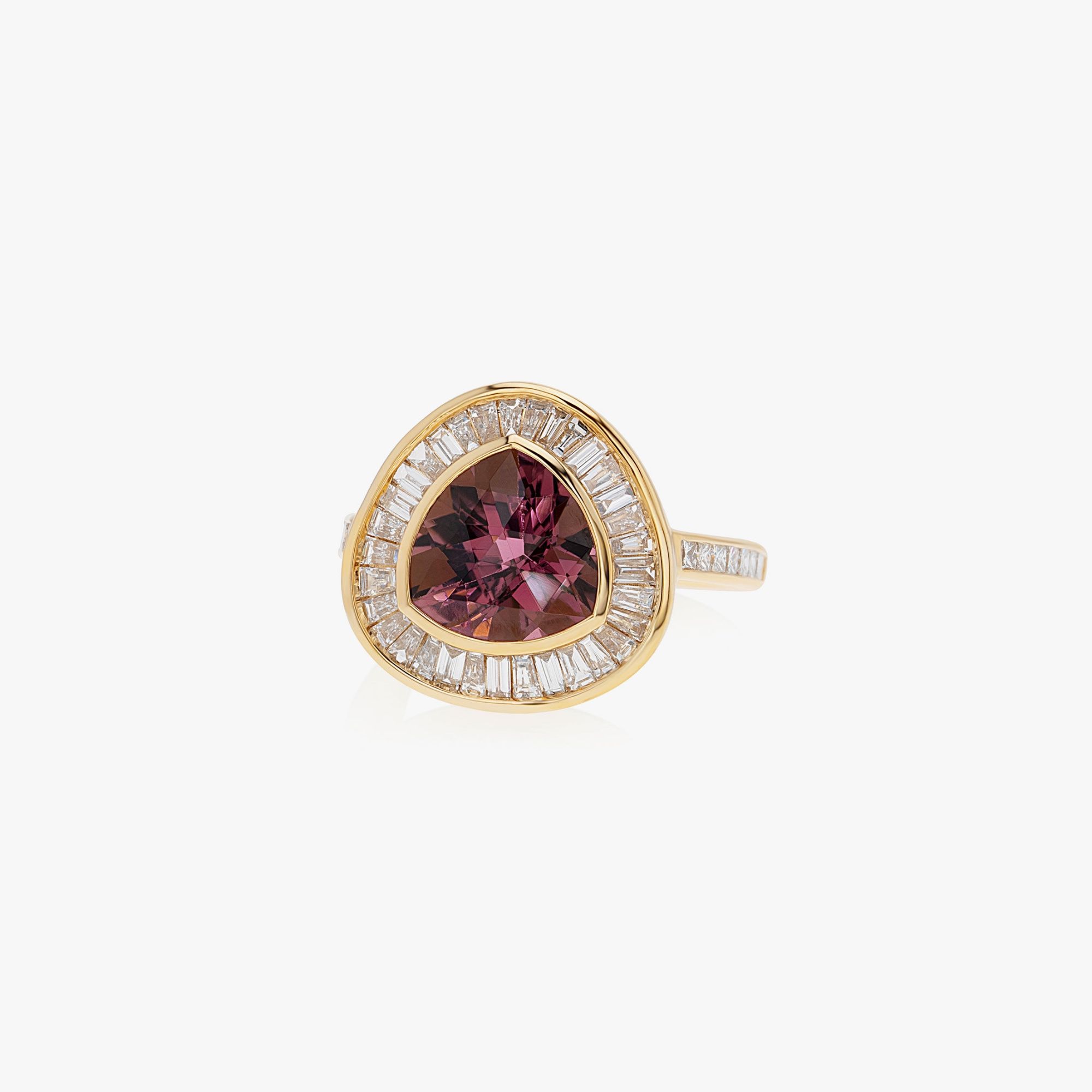 Tourmaline and Diamond Ring