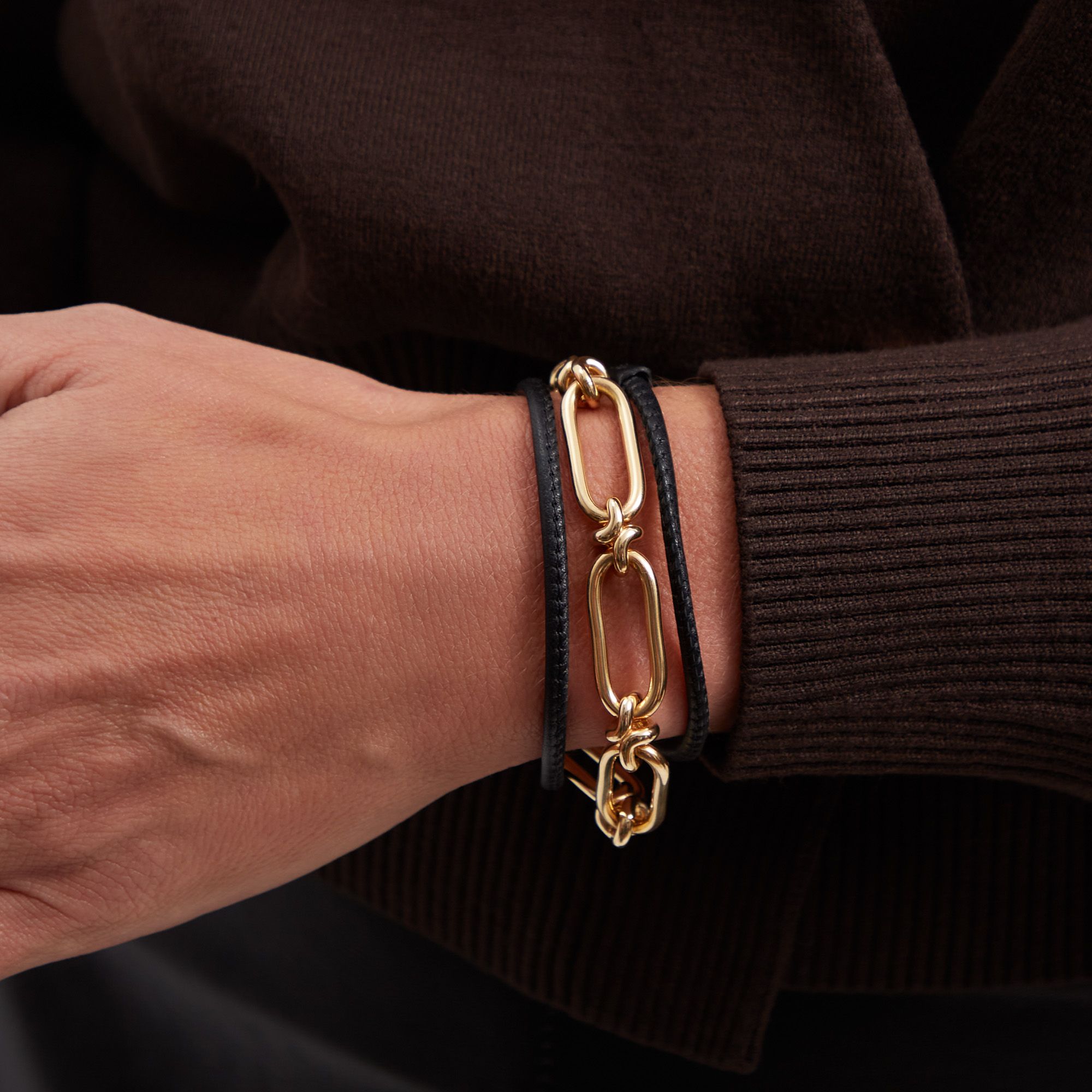 Knuckle Heavy Chain 19.5cm Bracelet