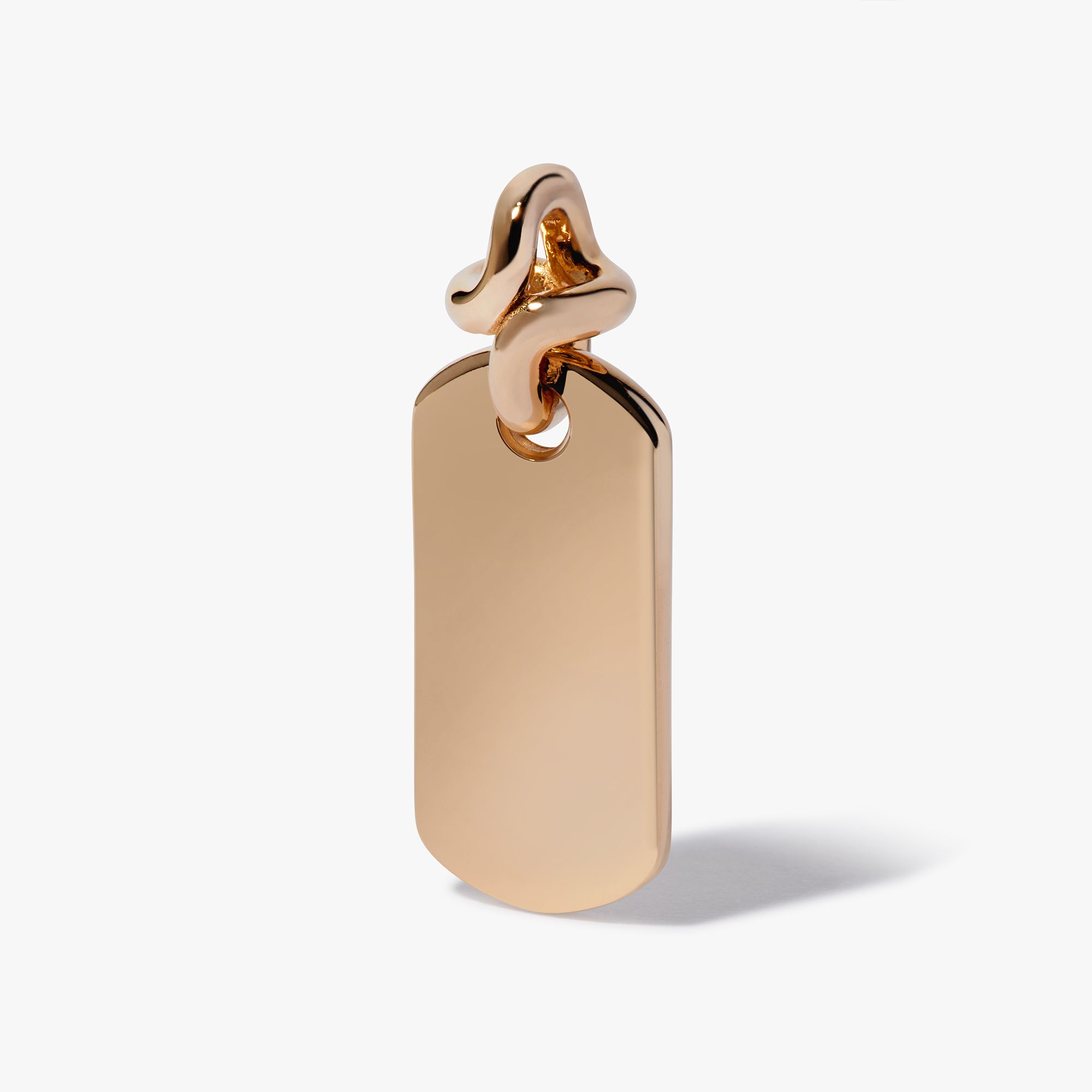 Knuckle Diamond Dog Tag Pendant