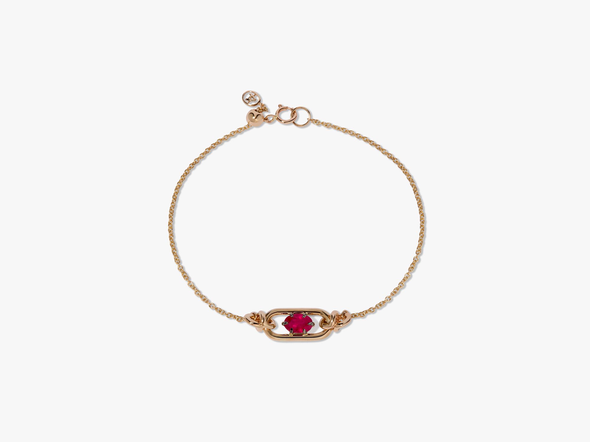 Gem Set Ruby July Bracelet 