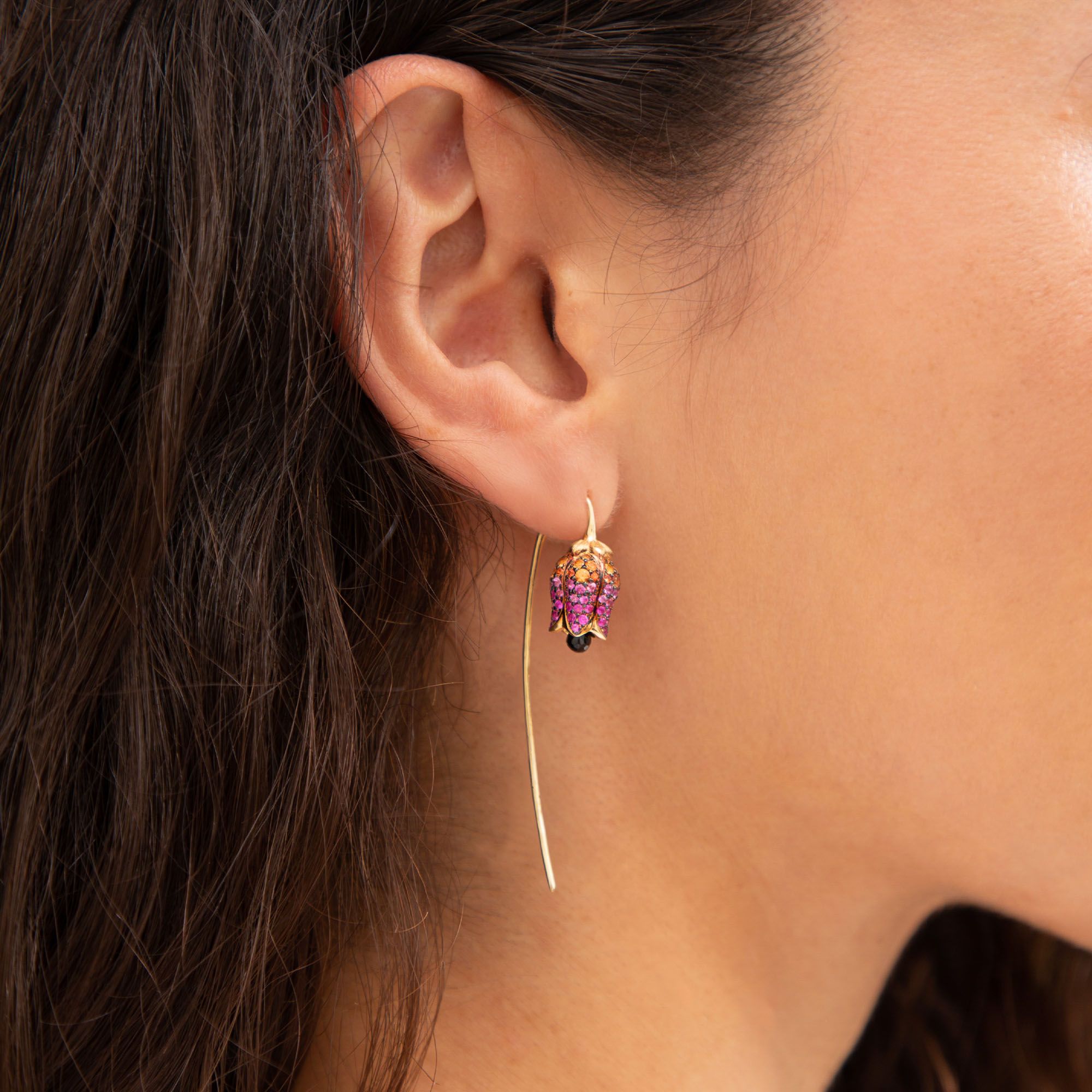 Tulips French Hook Earrings