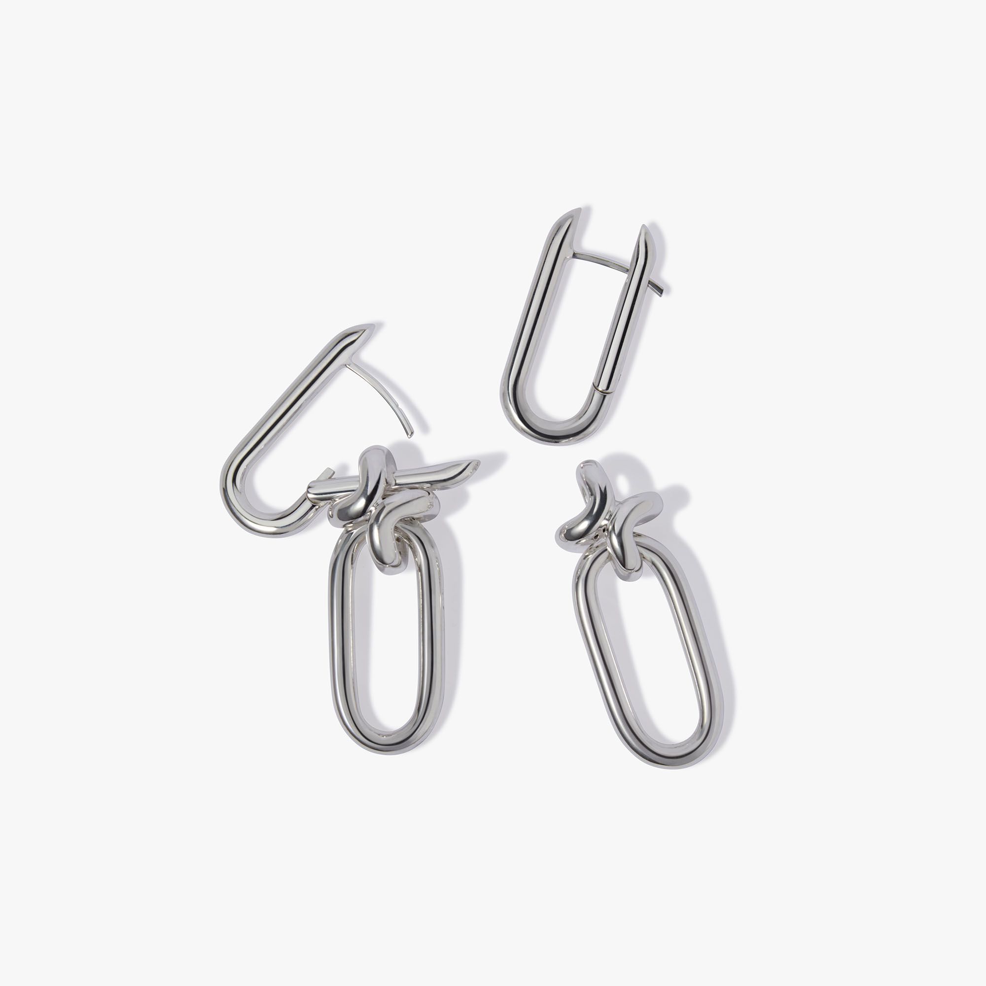 Knuckle Extra Double Hoop Earrings Knuckle Extra Double Hoop Earrings