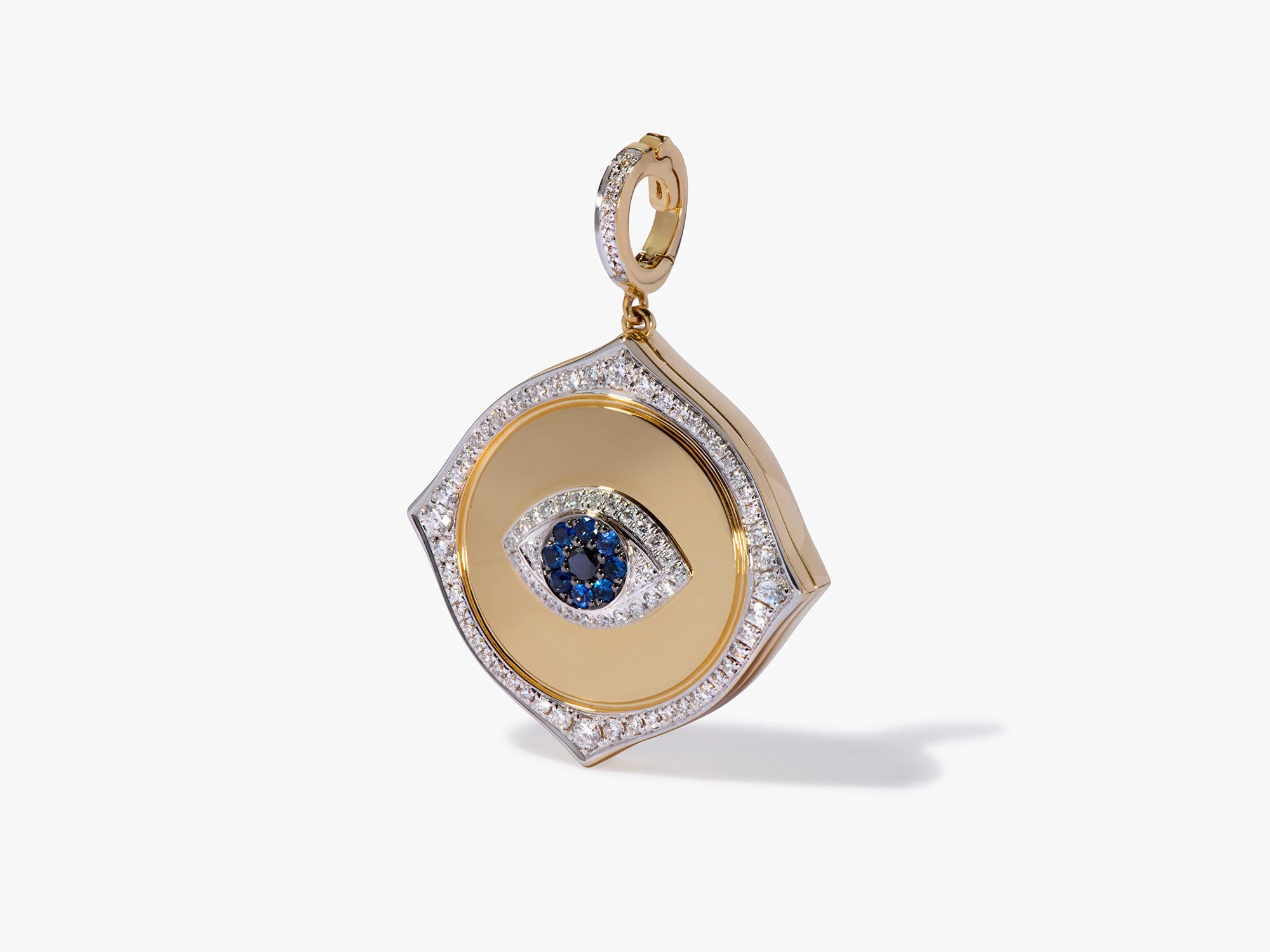 18k Solid Gold Mythology Eye Spy Charm Pendant - Annoushka US