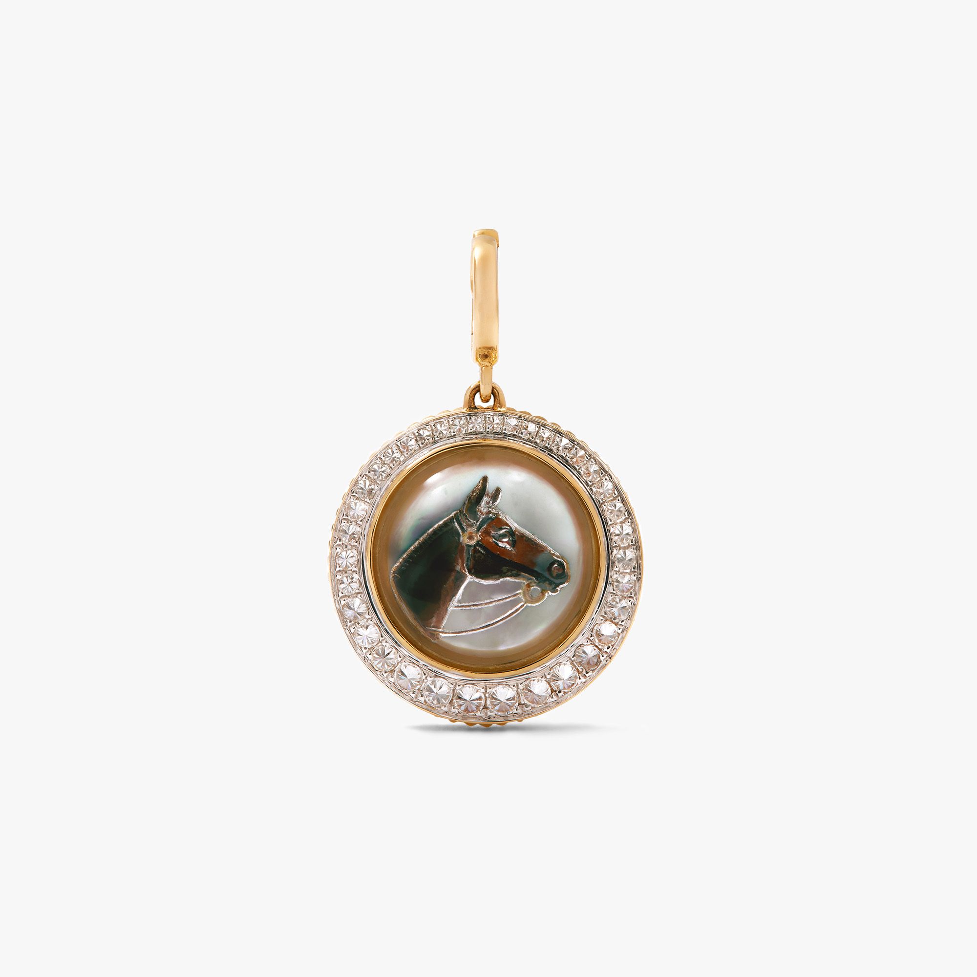 Carved Crystal Horse Charm Carved Crystal Horse Charm