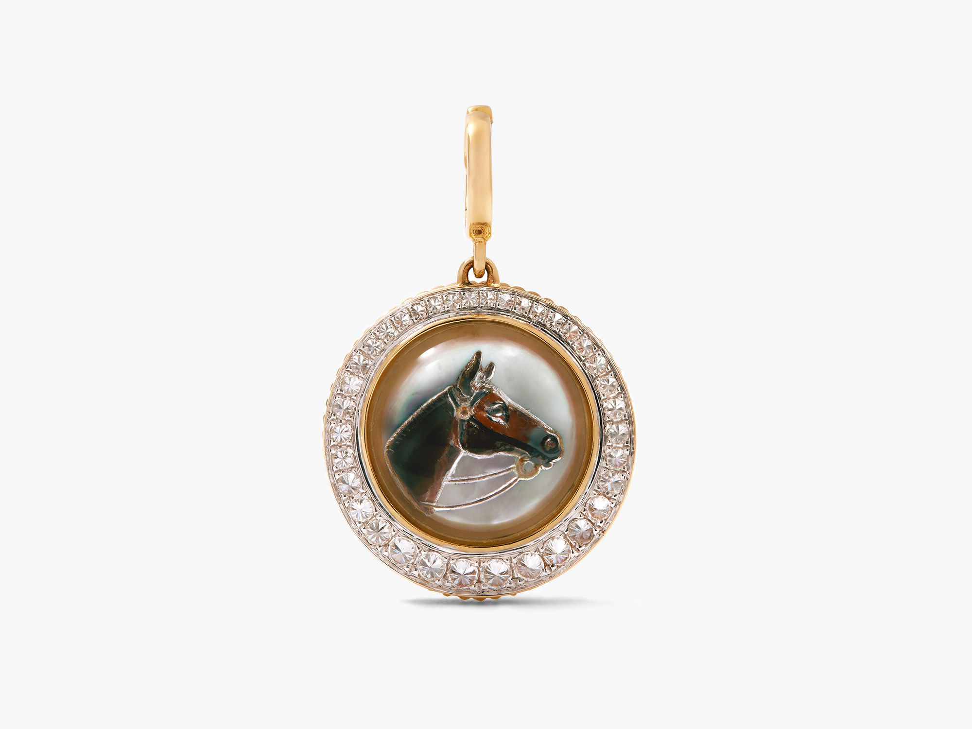 Carved Crystal Horse Charm Carved Crystal Horse Charm