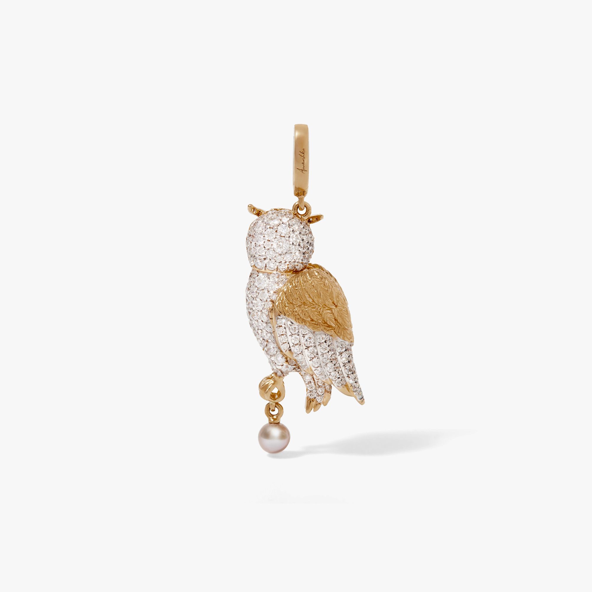 Mythology Owl Charm Pendant