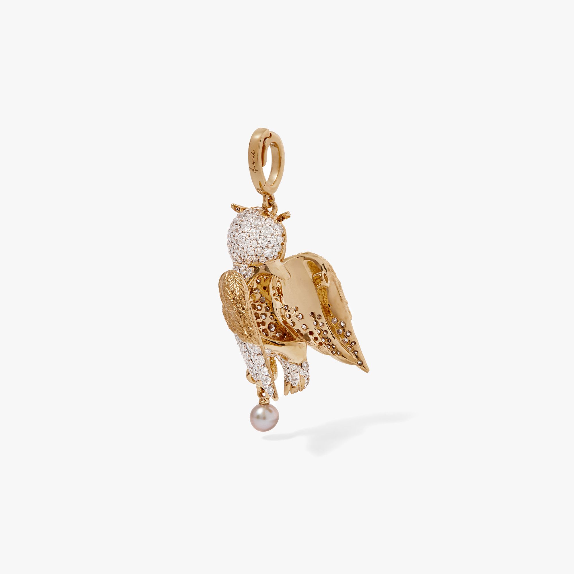 Mythology Owl Charm Pendant