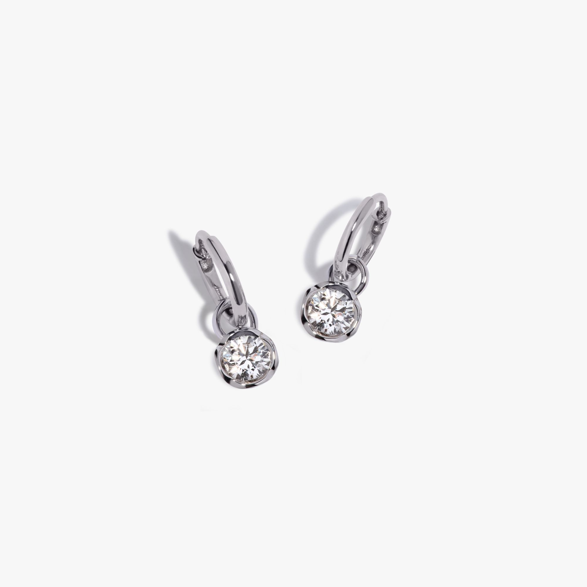 Small Hoop Whoopsie Daisy 0.70ct Diamond Earrings 