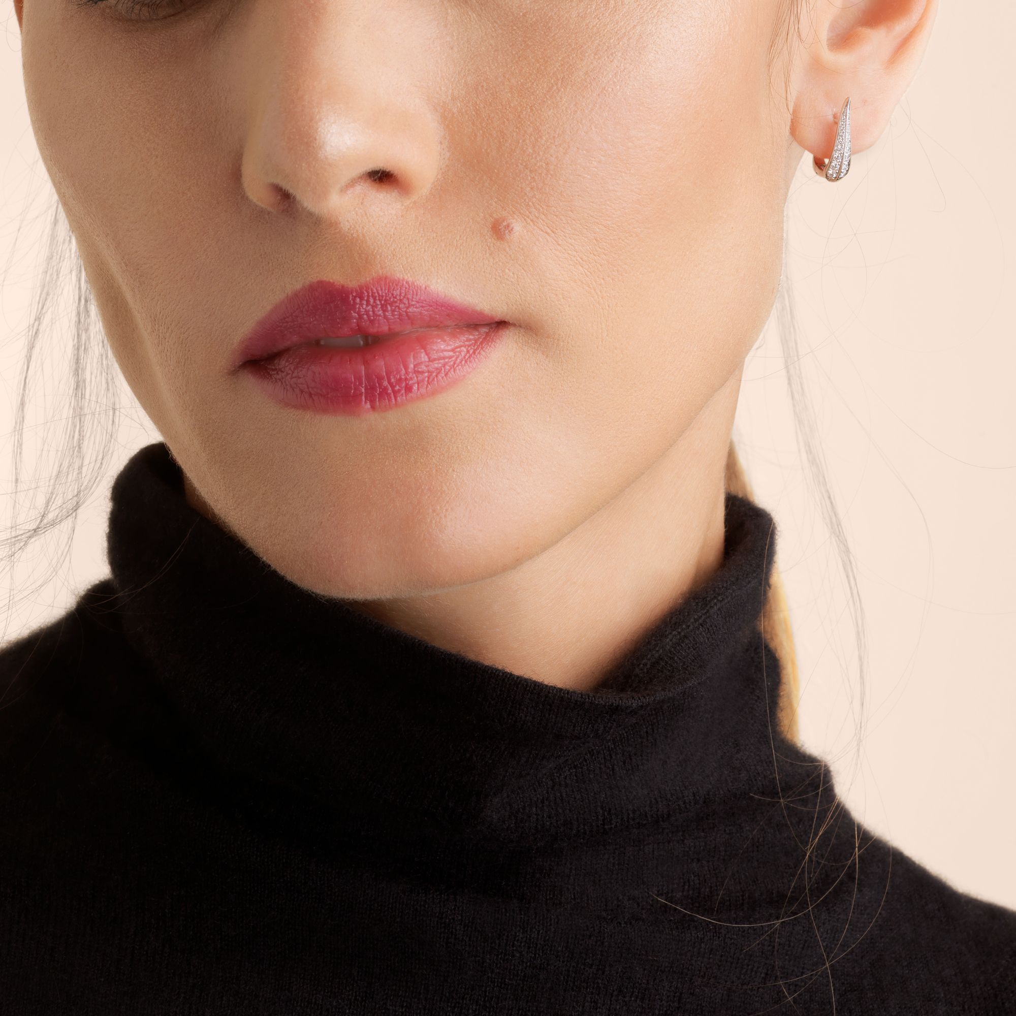 Diamond Hoop Earrings