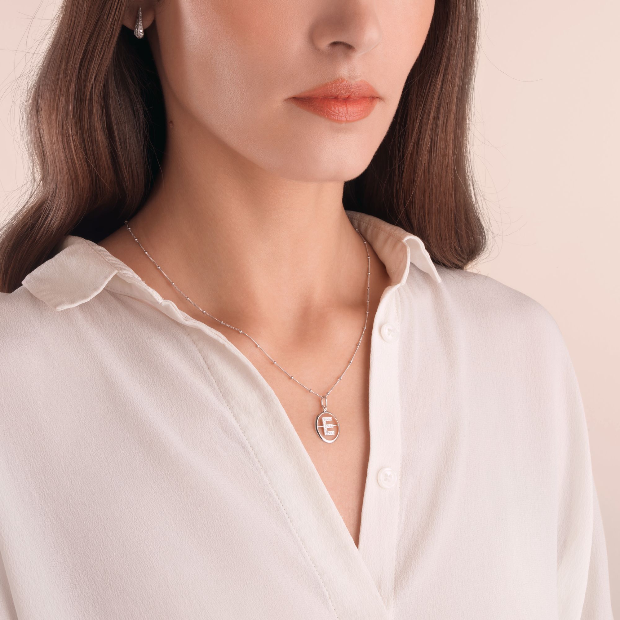Initials E Pendant