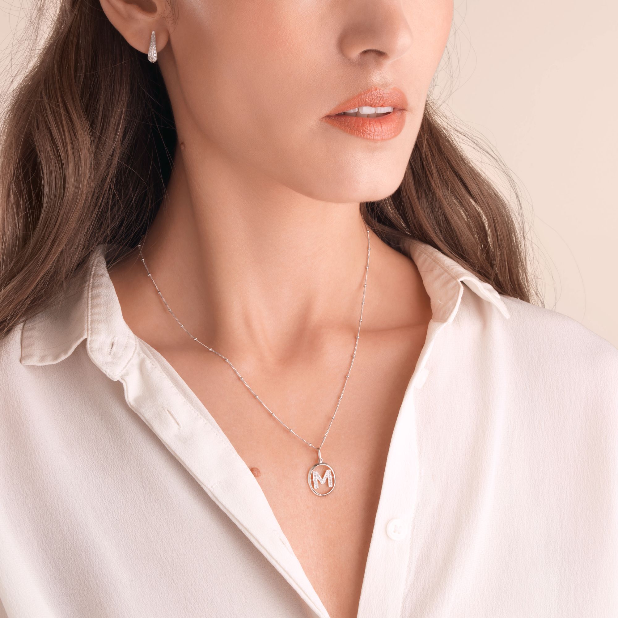 Initials M Pendant