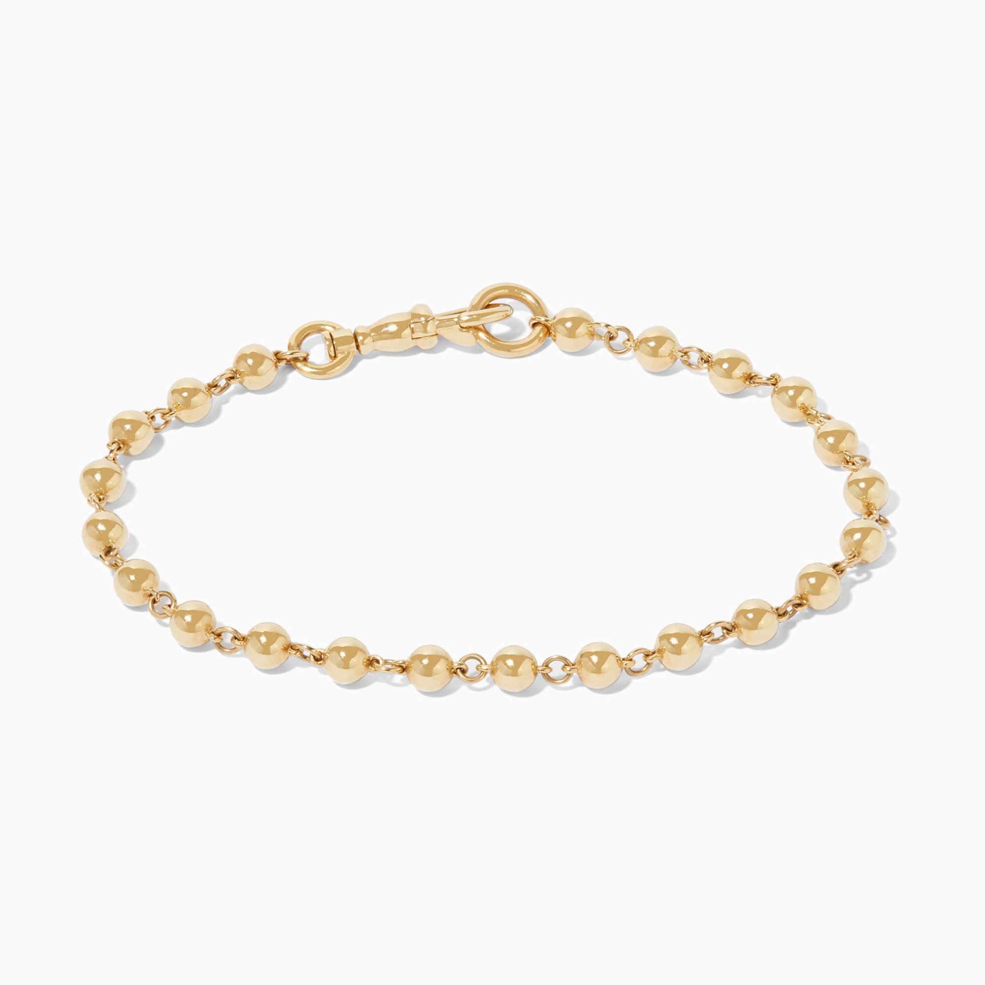 Gold Lattice Ball Chain Necklace