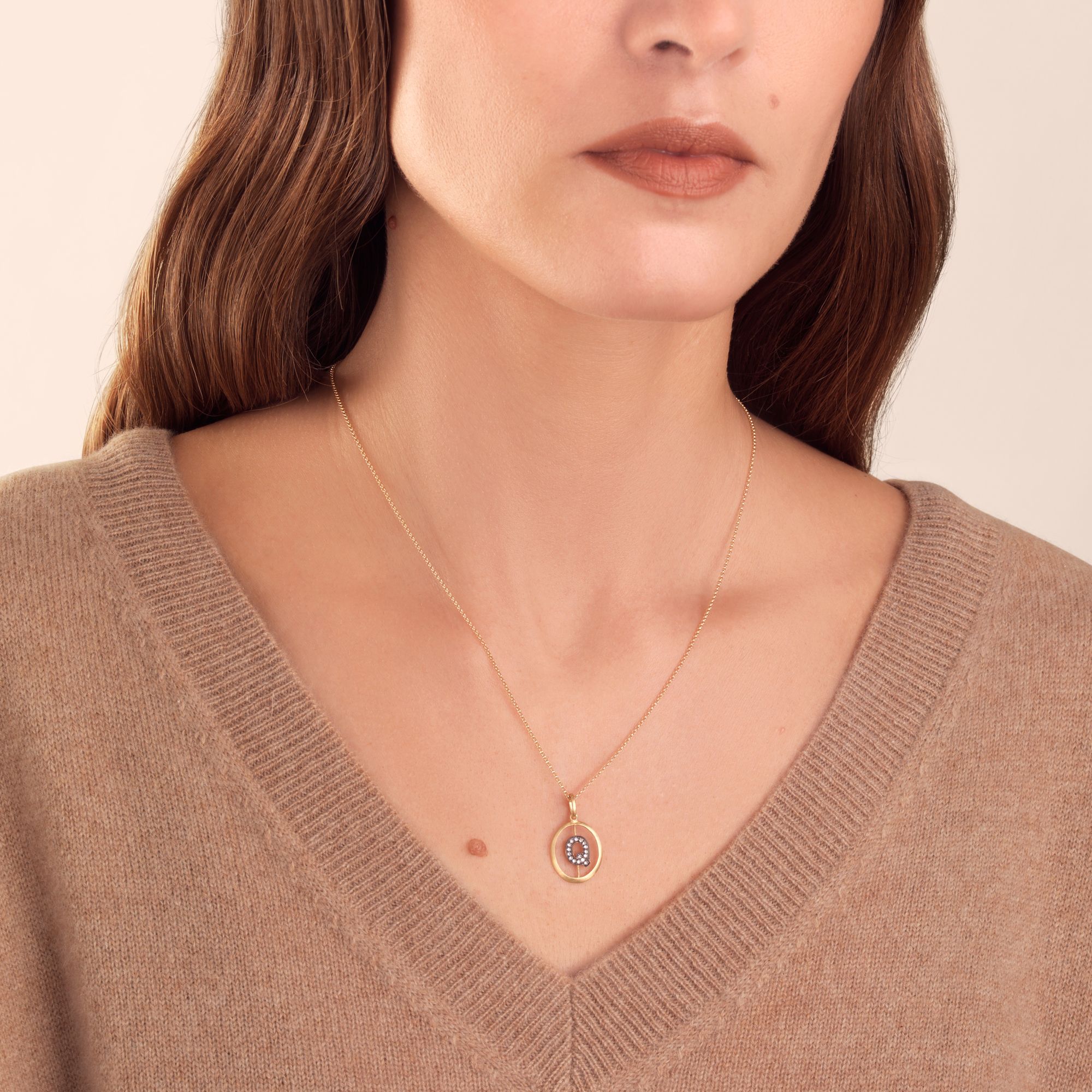 Initial Q Necklace