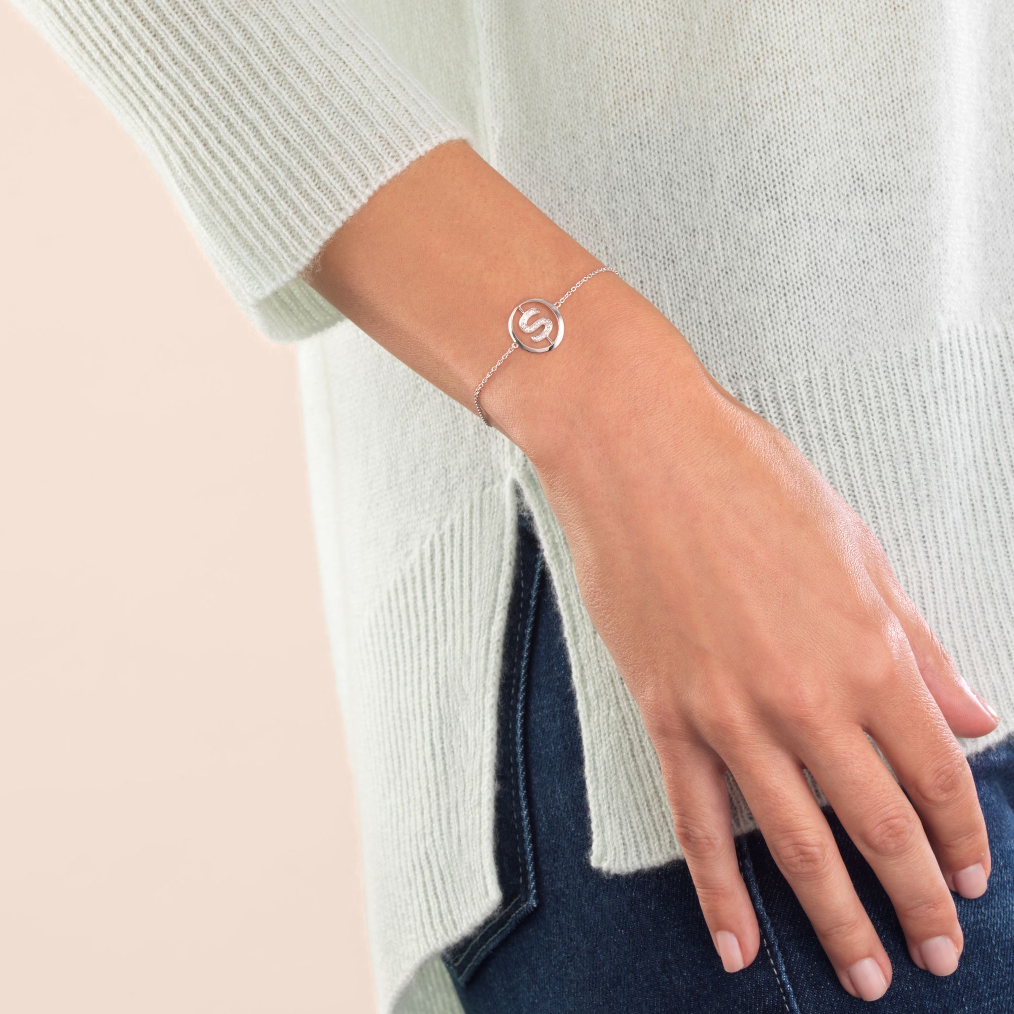 Initials S Bracelet