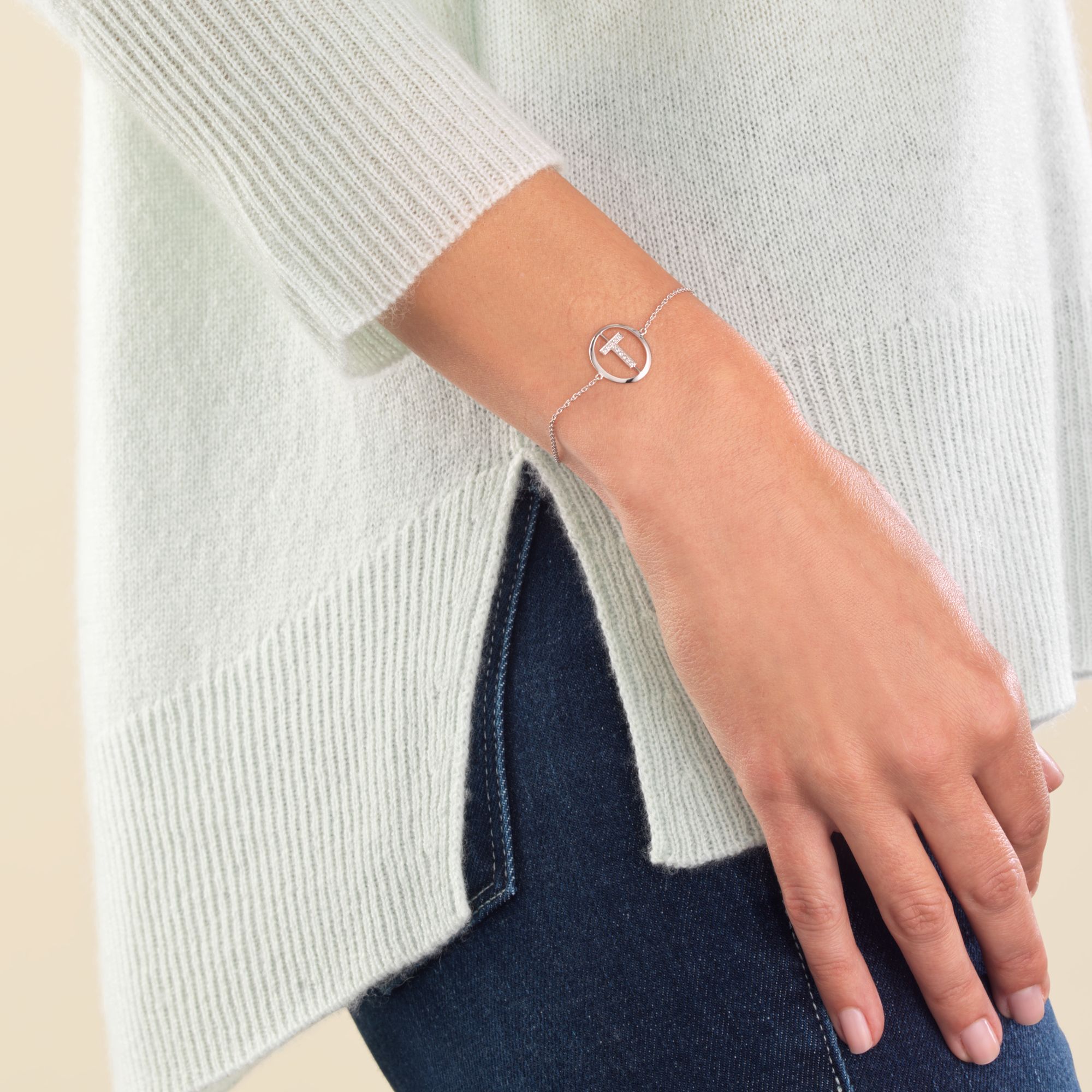 Initials T Bracelet