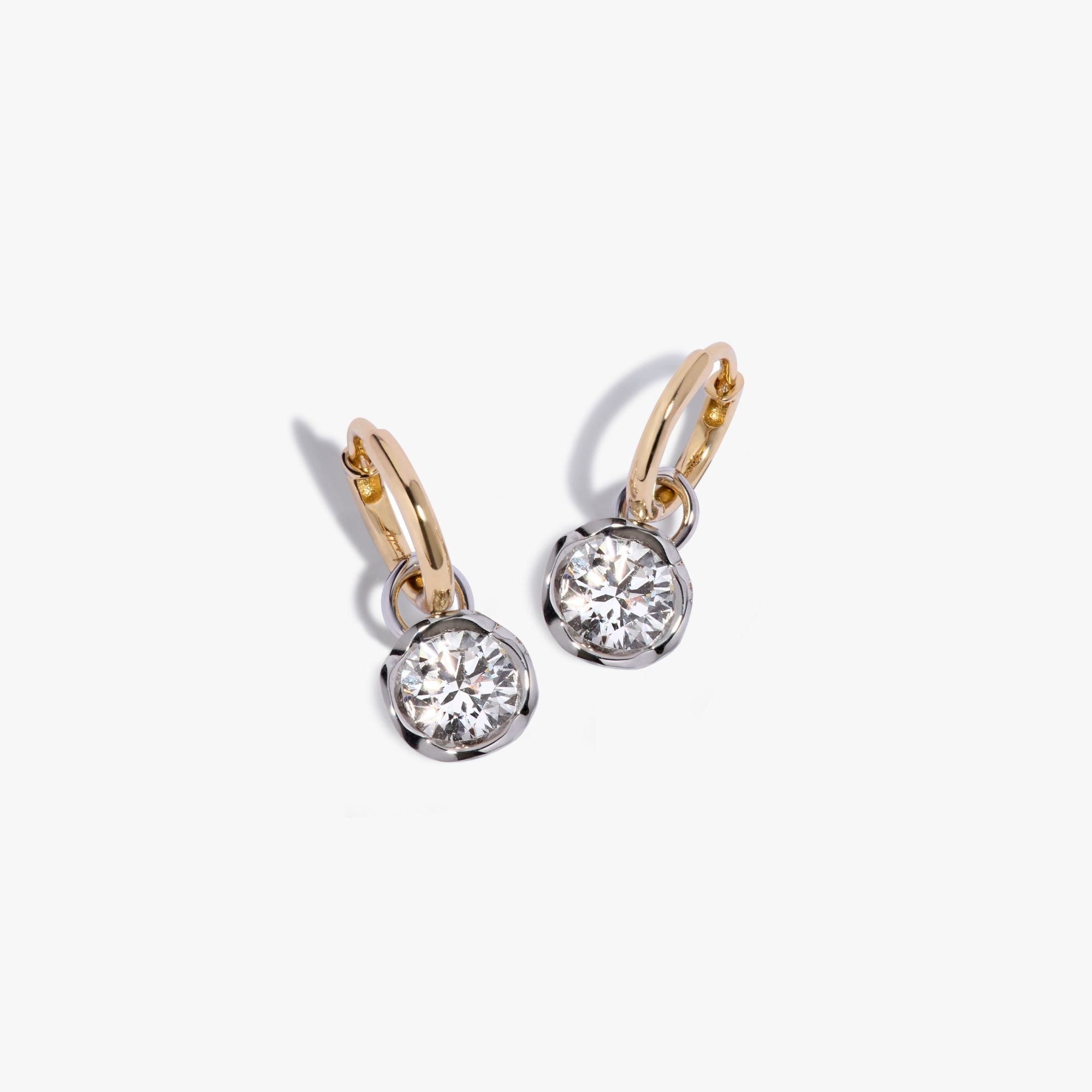 Small Hoop Whoopsie Daisy 1.50ct Diamond Earrings