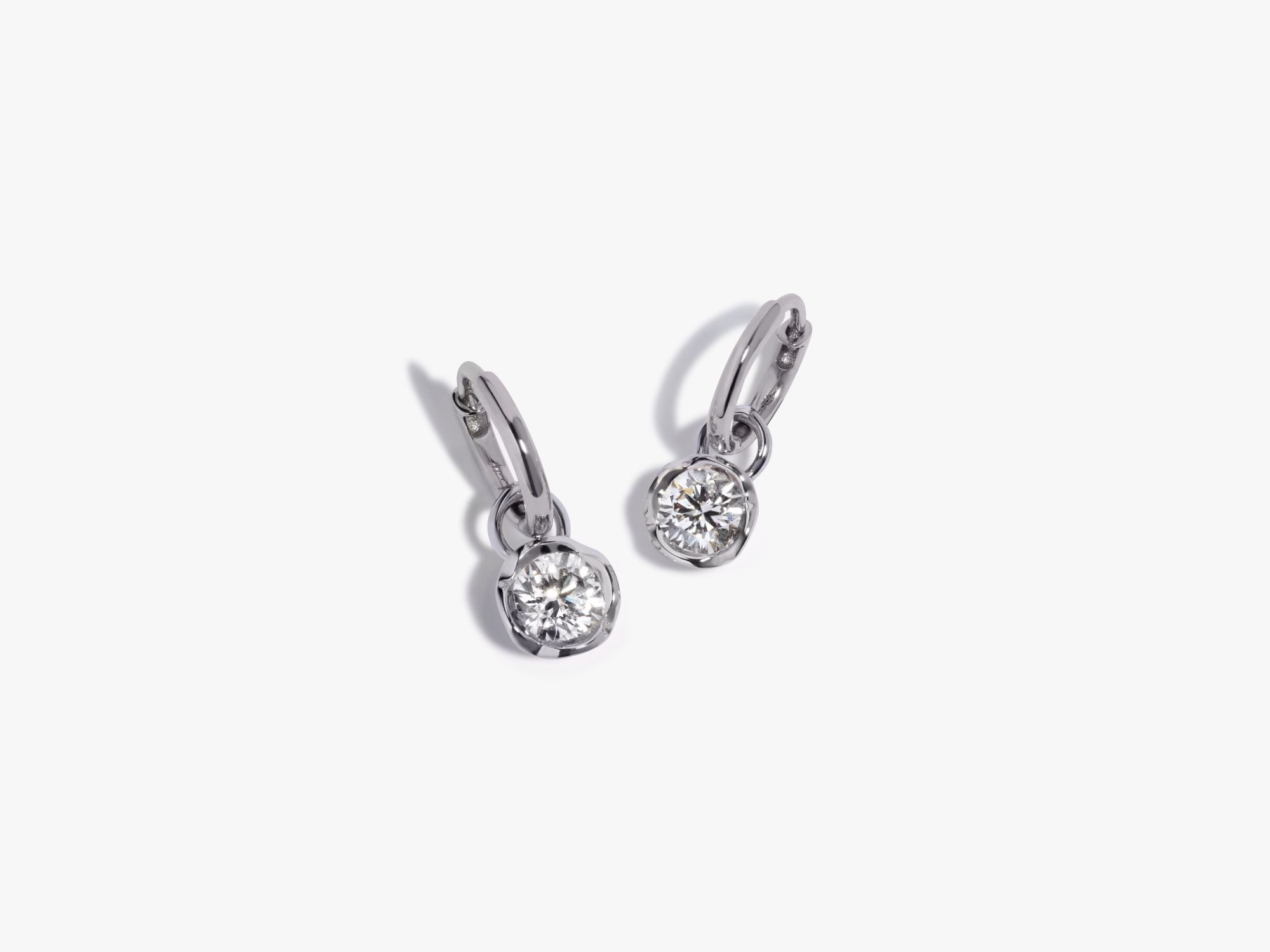 Small Hoop Whoopsie Daisy 1ct Diamond Earrings